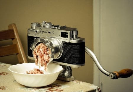 New use of cams.... - food, black, camera, kitchen