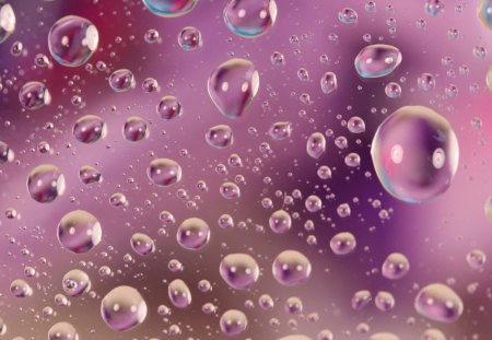 Pink bubbles - aqua, water, dew, bubbles, abstract, pink, blue, textures, drops