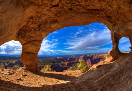 Grand Canyon, Colorado - clouds, blue, brown, rock, daylight, shadow, nature, grand, day, sky, canyon