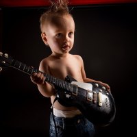 Boy and guitar