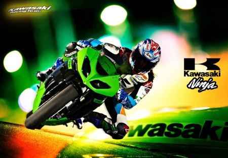 Kawasaki ZX-10R - ninja, motorcyclist, biker, kawasaki zx-10r