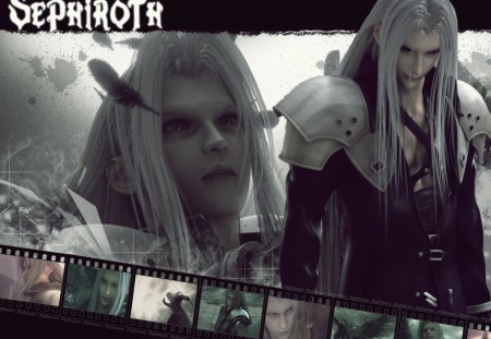 Sephiroth - male, sephiroth, nightmare, silver hair