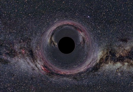 Black Hole - black, feeding black hole, Black Hole, supermassive black hole