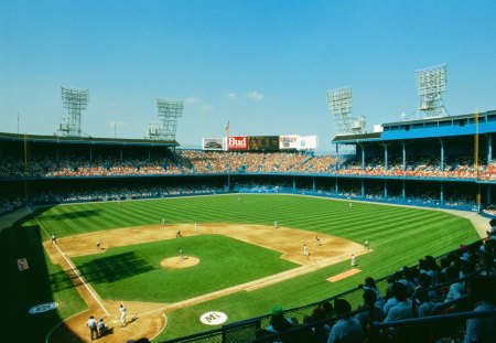 Tiger stadium, Detroit, MI - field, city, stadium, old