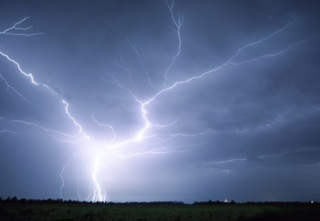 a Summer Night Storm - Storm, Summer, Lighting, Night