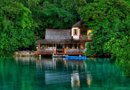 lake house - house, fun, lake, nature