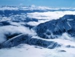 Snow Flying in the North Pole