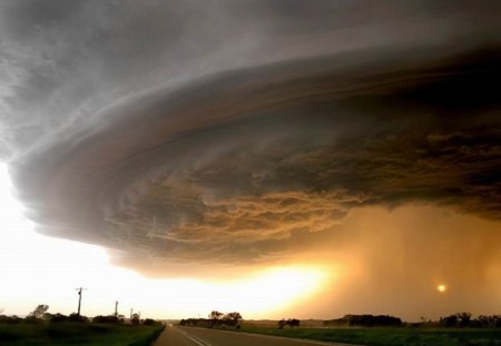 A Tornado Forming - bad, forming, torando, road