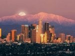 moon rising in los angeles