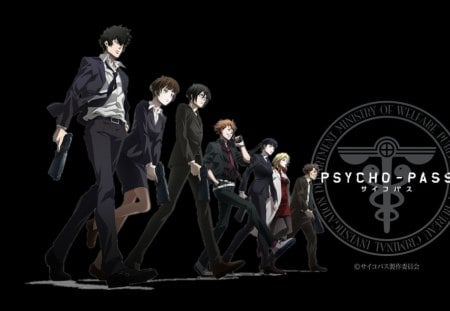 psycho pass - psycho, tsunemori, anime, kougami, kagari, pass, ginoza