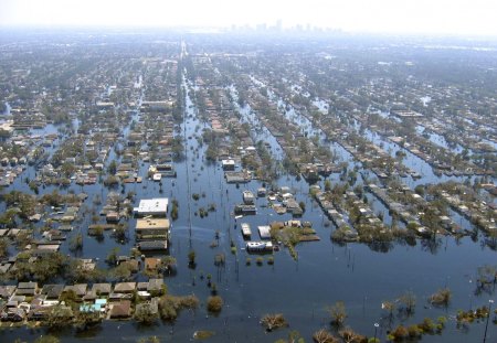 New Orleans Courtyard - orleans, flood, yard, court, new