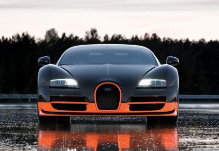 Bugatti Veyron - black bugatti veyron, bugatti, veyron, Bugatti Veyron, black veyron