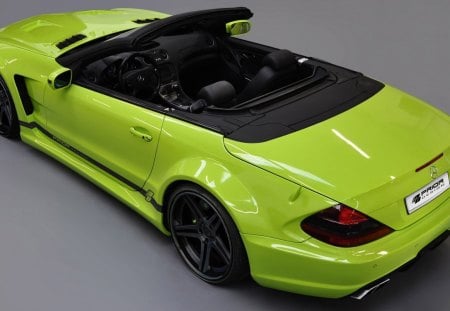 mercedes convertible - convertible, green, mercedes, benz