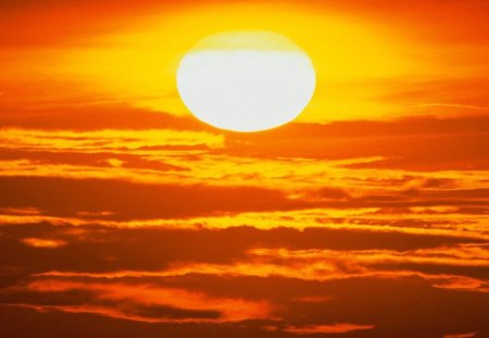 A Sun in the Summer Sky - Sunset, Sunrise, Sun, Sky