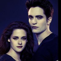 Kristen Stewart as Bella and Robert Pattinson as Edward