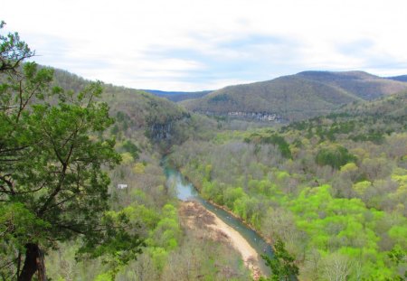 Looking down to the Buffalo Ricer - nature, rivers, outdoors, photography