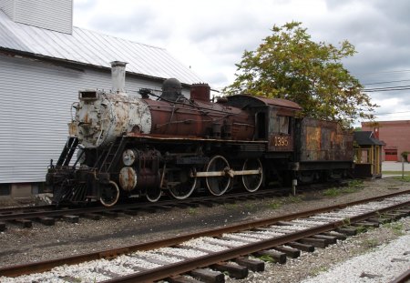 Old Steam Engine - train, engine, steam, antique