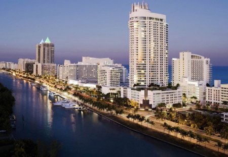 miami beach - sea, beach, miami, building