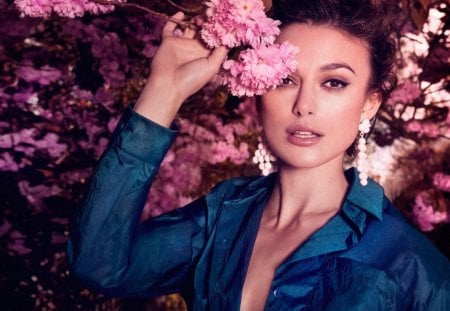 keira knightley - actress, flower, keira, model