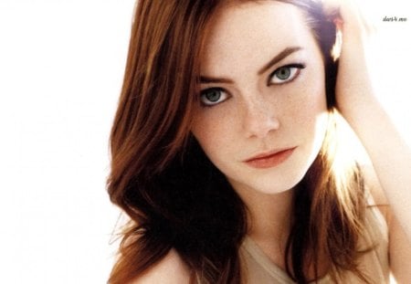 emma stone - pretty, girl, cute, redlips, makeup