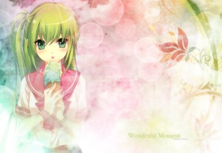 Wonderful Moment - anime, cute, girl, moment