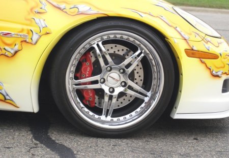 Chevrolet Corvette Mag Wheel - Hot Rod, Corvette, Racing, Street, Chevy, Chevrolet, Mag, Cruise