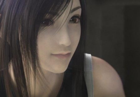 Tifa ≈ Smirk - pretty, Lockhart, Final Fantasy 7, hot, Tifa, cute, FFVII, sexy, video game