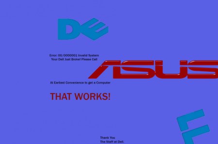 Broken - bsod, broken, joke, funny, asus, dell