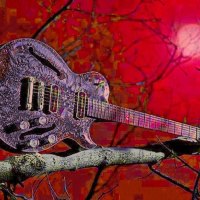 tree limb guitar