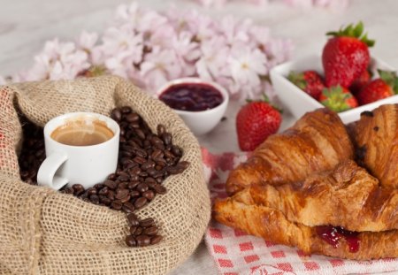 Coffee - coffee, cups, flowers, photo, flower, cup