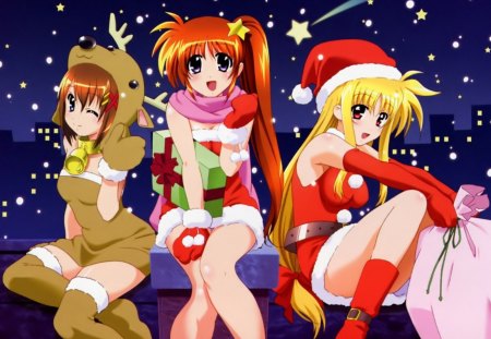 lyrical nano - anime, xmas, cool, lyrical nano