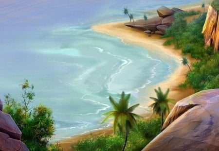 Beach - beaches, 3d