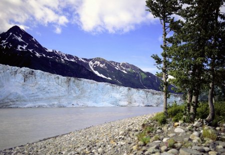 Childs Glacier  Cordova  Alaska - winter, landscape