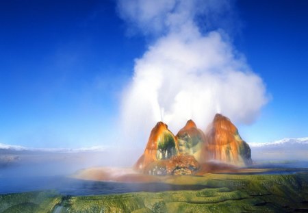 Fly Geyser Black Rock Desert Nevada