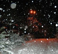 	Snow in Istanbul street