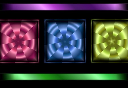 Ribbons - colorful, computer art, abstract, widescreen