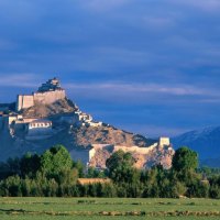 palace on a hill in china