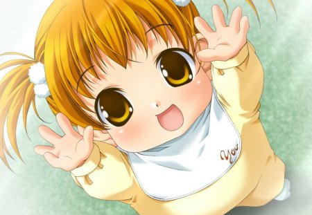 Cute Baby - pretty, anime, kawaii, female, babies, blonde, blond hair, adore, child, blond, chibi, nice, yellow eyes, anime girl, kid, girl, blonde hair, lovely, sweet, baby, cute, adorable