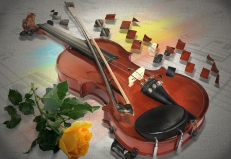 VIOLIN AND ROSE FOR ROSA...''ROSARINA''