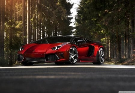 Lamborghini Aventador - Lamborghini Aventador, red lamborghini, lamborghini, aventador