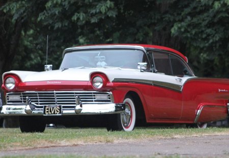 classic cars - classic, car, road, grass