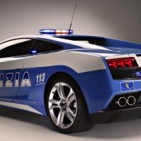 italian police car lamborghini