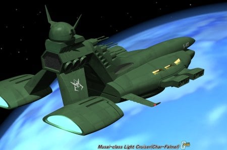 MOBILE SUIT GUNDAM･Musai-class Light Cruiser(Char-Falmel) - GUNDAM, Light, class, Cruiser, Musai, Falmel, Char, SUIT, MOBILE