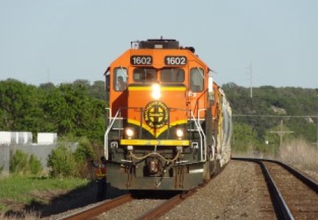 Engine on the Move - train, tracks, engine, railroads