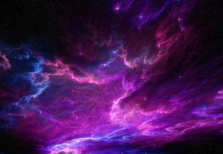 Amazing Galaxy of Clouds and Stars - Galaxies, Stars, Clouds, Space