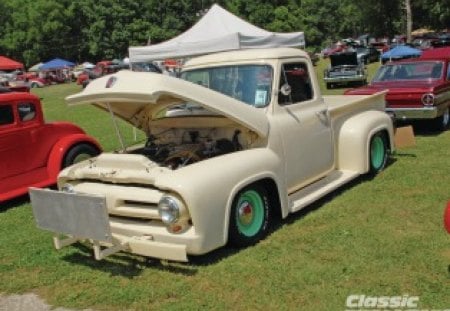 F 100 - Ford, Cream, Truck, Classic