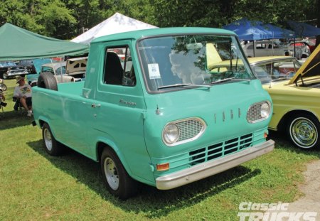 Ford Econoline - van, ford, classic, aqua