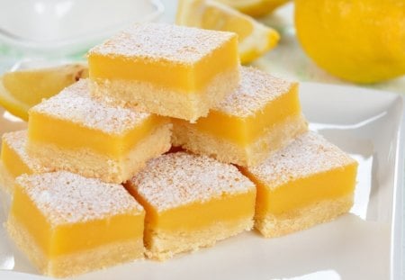 Lemon bars - pastry, desserts, lemon, bars