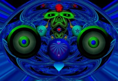 Rock Lobster - eye candy, collage, 3d, fractal, abstract