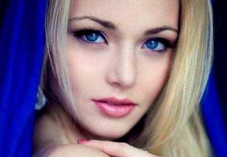 Blue eyes - woman, color, image wallpper, new